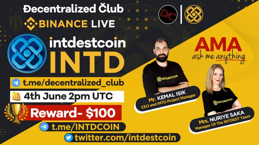 🎙 Join us for an #Binance_live_Video_AMA in the Decentralized Club community...